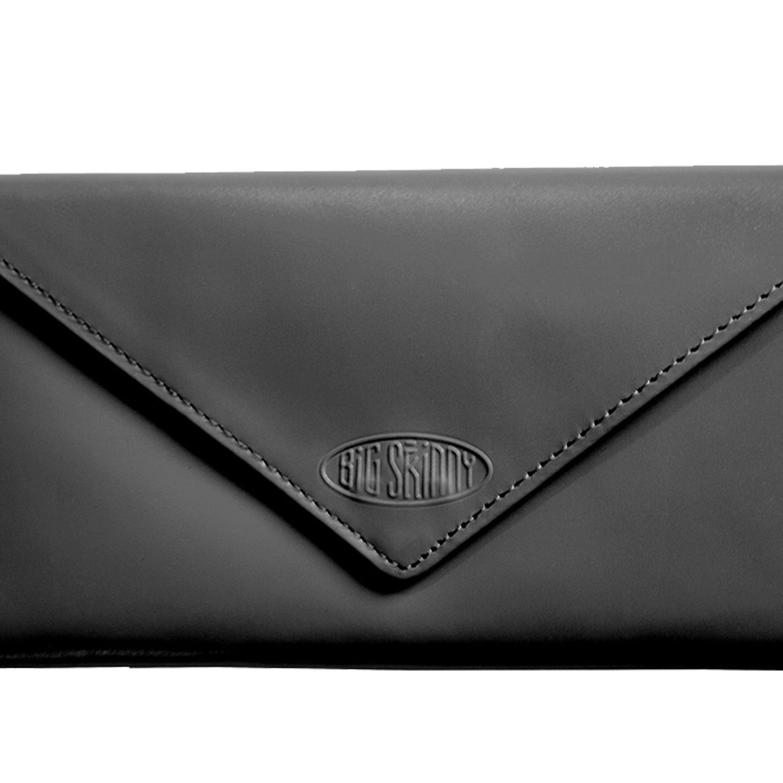 Leather Slimvelope Black, tightly cropped