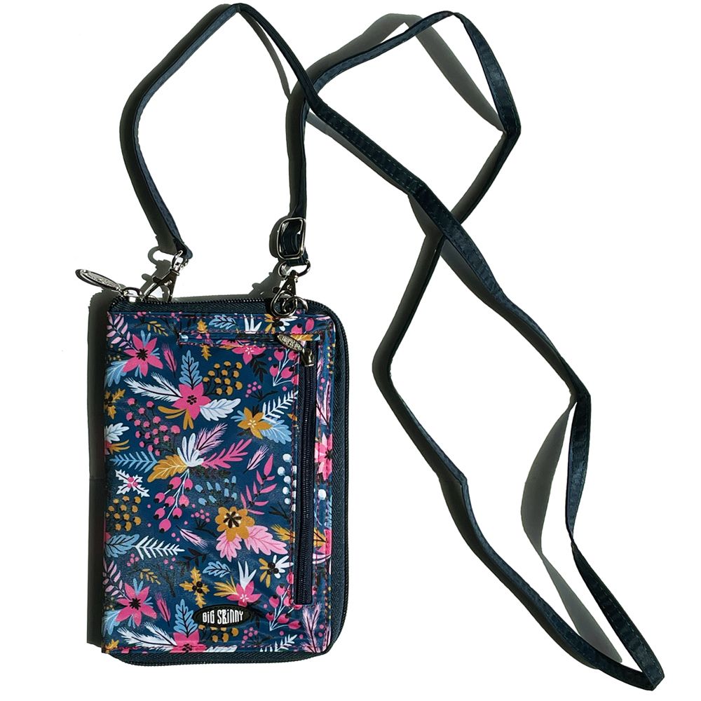 RFID Blocking Cambridge Crossbody Phone Wallet Floraberry – Big Skinny ...